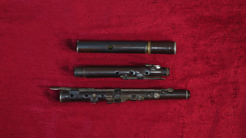 Flute from "Euler Frankfurt" before repair Flute from "Euler Frankfurt" before repair